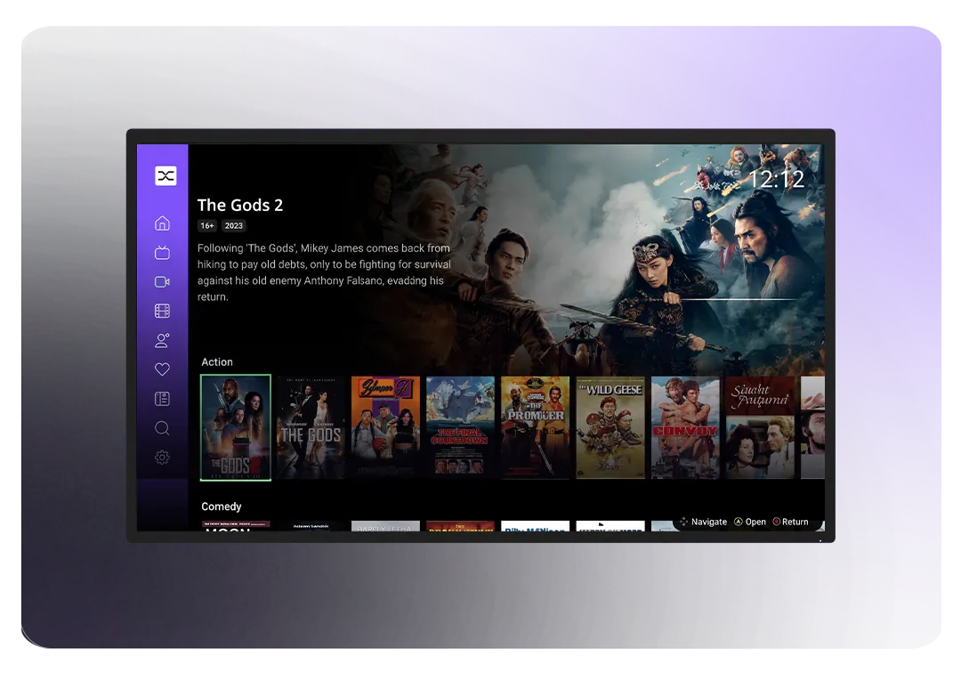 StreaMix interface